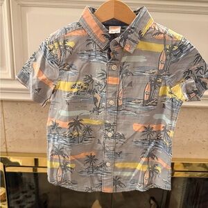 Gymboree Tropical Print Button Down Shirt